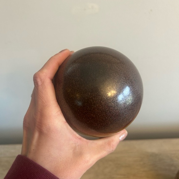 Ceramic Orbs 4pc Set 3.5/4” Filigree Earth tone Decorative Bowl Filler Pier1 - Picture 13 of 16